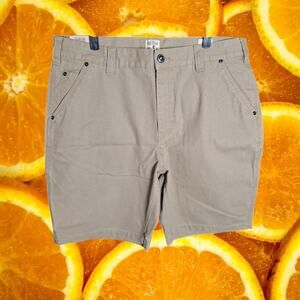 NWT Red Head Brand Co Men's Beige RH Canvas Cargo Shorts Size 38
